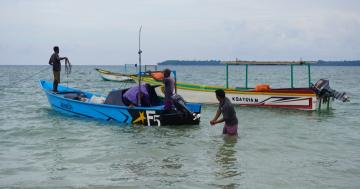 Getting ready to depart and catch some fishes