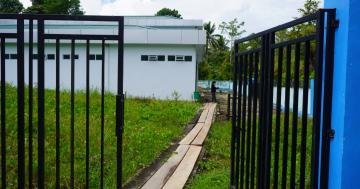 A pathway to Ujir Health Center (Puskesmas) 