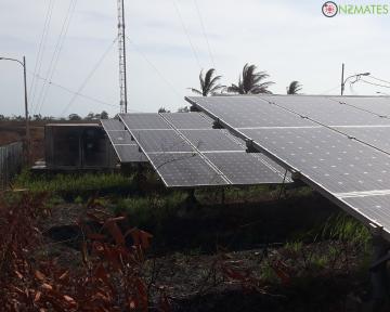 Panel surya di Batu Goyang 